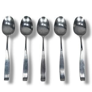 Lauffer Holland Flatware Bedford Table Spoons 7" Stainless kitchenware Lot of 5